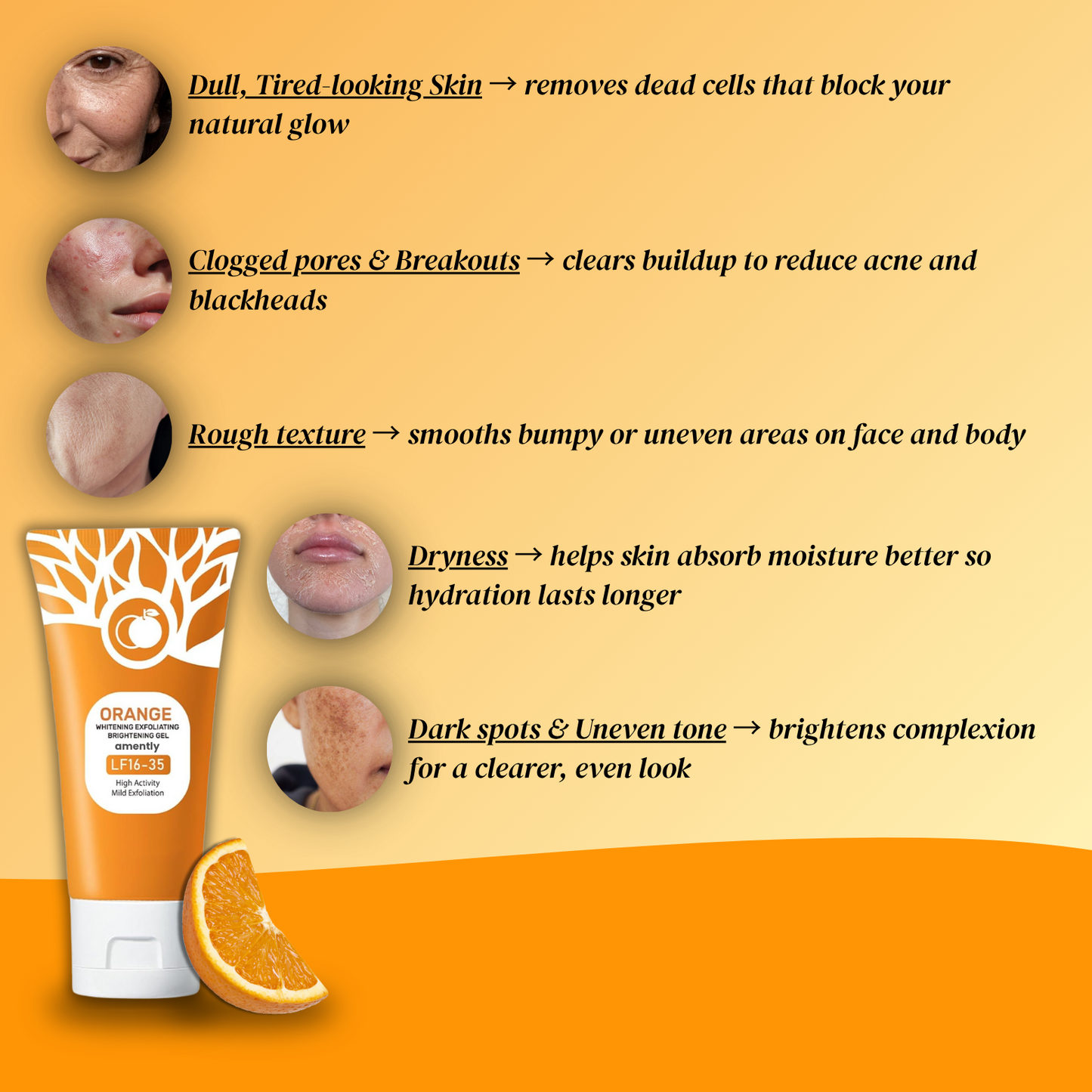 Brightening Orange Enzyme Exfoliating Gel